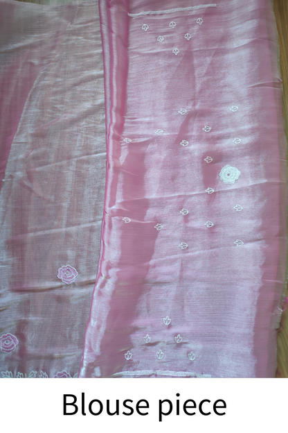 Princess Pink Soft Organza Saree